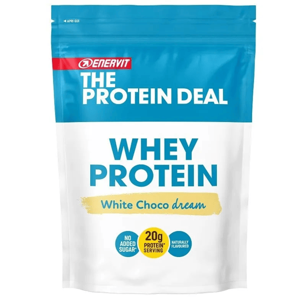 Enervit The Protein Deal Whey Cioccolato Bianco 300g Integratore Proteico per Massa Muscolare
