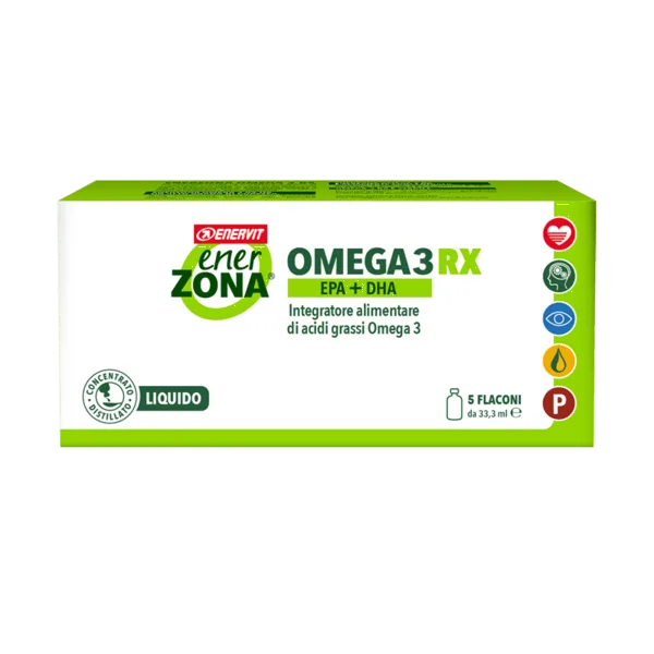 Enerzona Omega 3 RX Integratore Di Acidi Grassi 5 Flaconcini