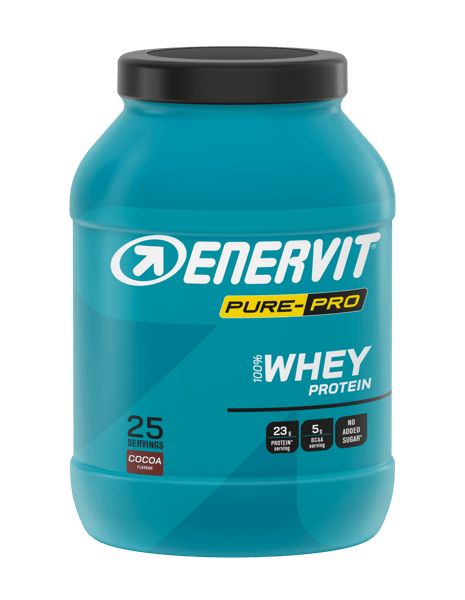Enervit 100% Whey Protein Concentrate Proteine Massa Muscolare Gusto Cacao 420 gr