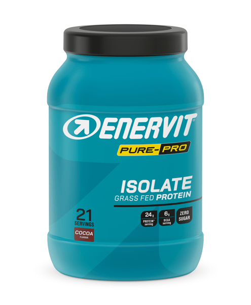 Enervit Pure-Pro 100% Whey Protein Integratore Di Proteine Isolate Del Siero Del Latte Gusto Cacao 630 gr