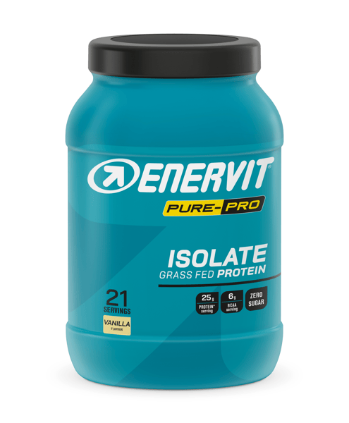 Enervit Pure-Pro 100% Whey Protein Integratore Di Proteine Isolate Del Siero Del Latte Gusto Vaniglia 630 gr