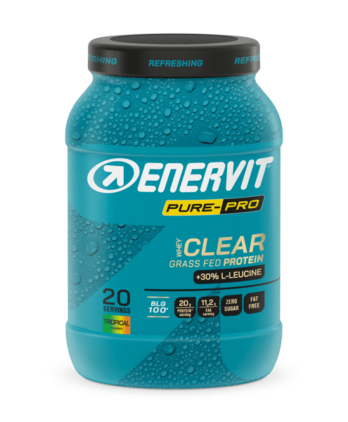 Enervit Pure Pro Clear Whey Protein BLG-100 Massa Muscolare Gusto Tropical 500 Gr