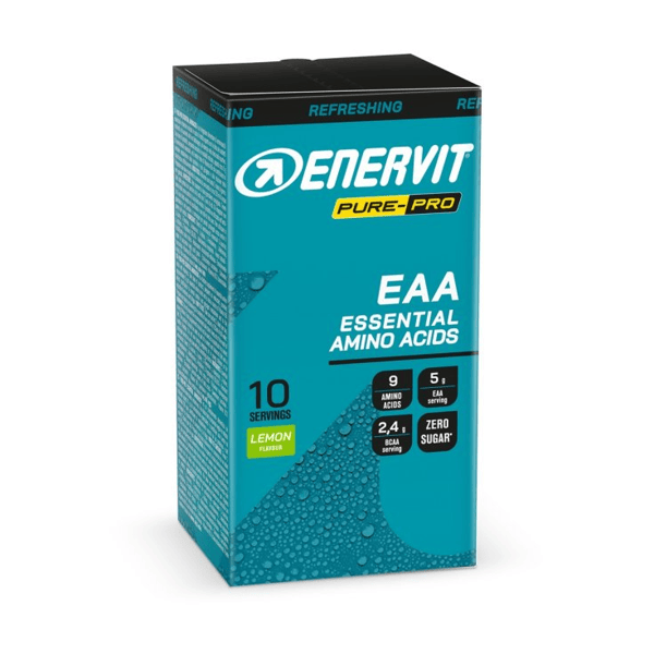 Enervit Pure-Pro EAA Essential Aminoacids Integratore In Polvere Di Aminoacidi Essenziali Gusto Limone 10 Bustine