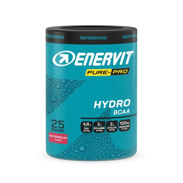 Enervit Pure-Pro Hydro Bcaa Integratore In Polvere A Base Di Aminoacidi Ramificati 2:1:1 Gusto Anguria 335 gr