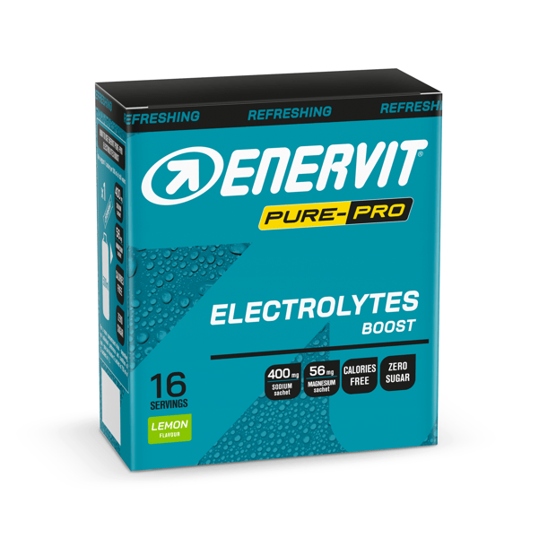 Enervit Pure-Pro Electrolytes Boost Integratore Sali Di Sodio e Magnesio per il Recupero dei Liquidi Gusto Limone 16 Bustine — confronto prezzi