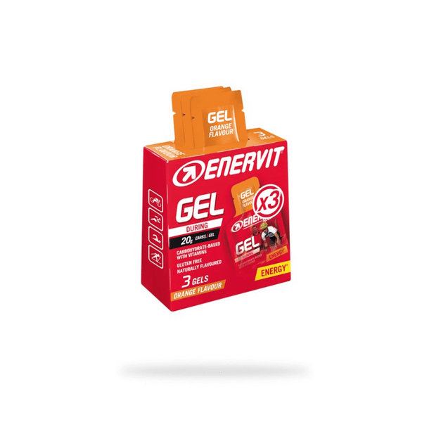 Enervit Sport Gel Energetico Per I Momenti Di Massimo Sforzo Gusto Arancia 3 minipack da 25ml