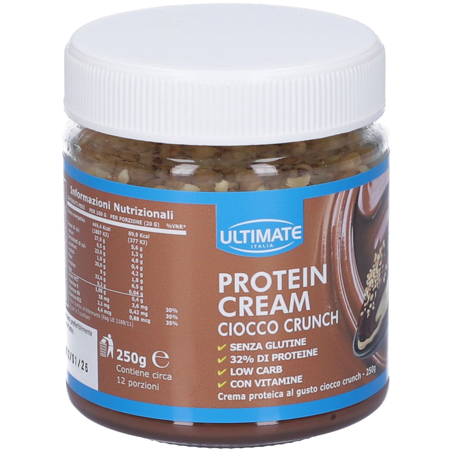 Ultimate Protein Cream Ciocco Crunch 250 g Polvere per soluzione orale — confronto prezzi