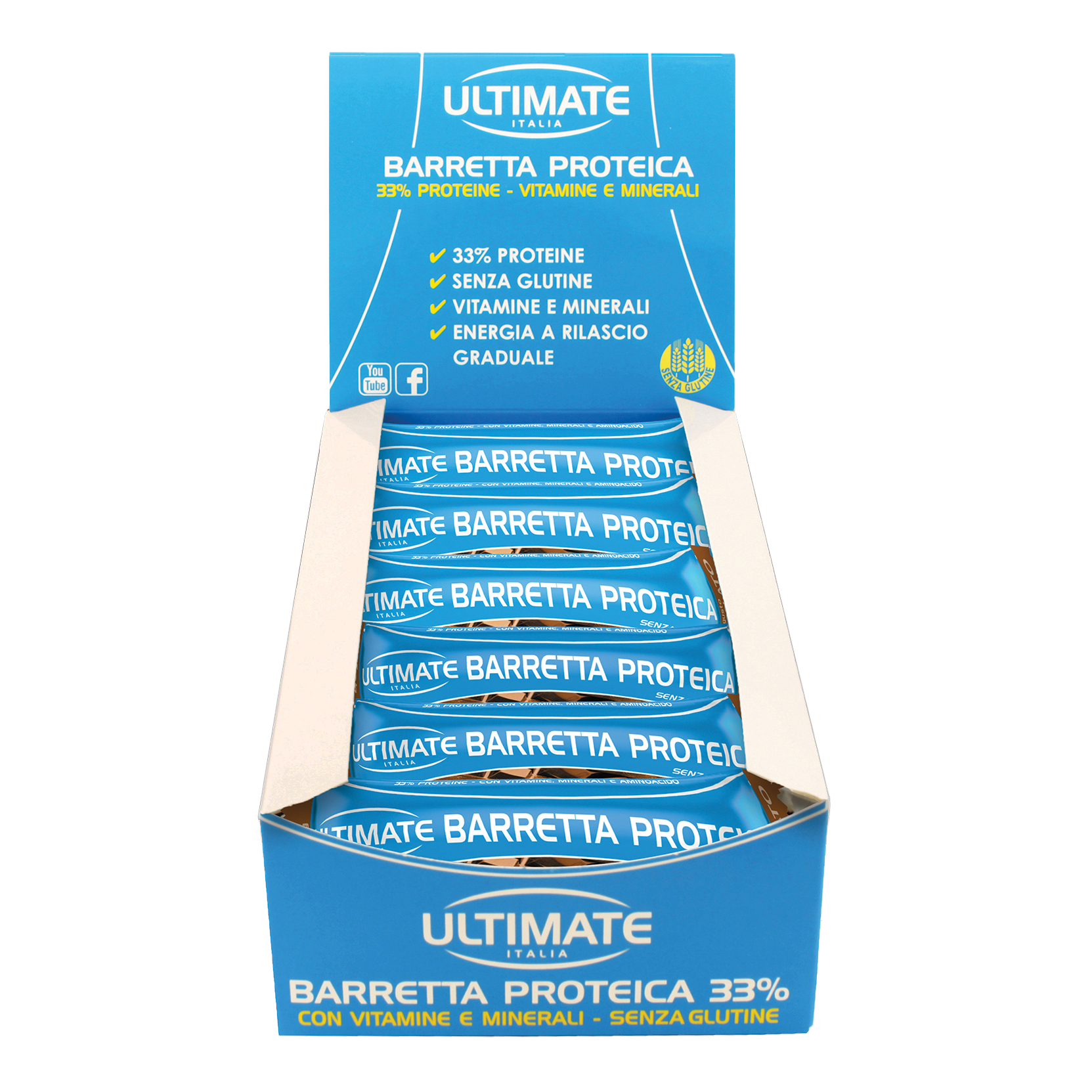 Ultimate Barretta Proteica Gusto Cioccolato 24 X 40 Grammi