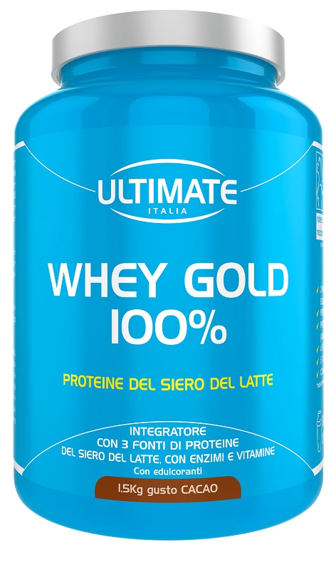 Ultimate Whey Gold 100% Integratore Di Proteine Per L'attività Sportiva Gusto Cacao 1,5kg