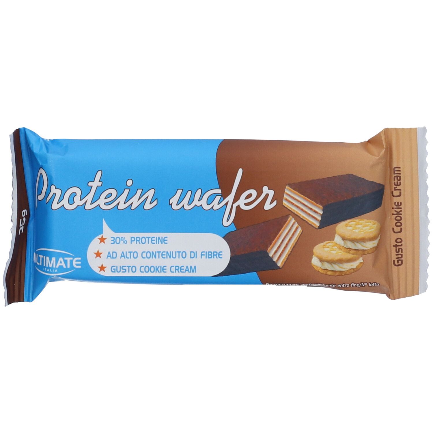 Ultimate Italia Wafer Proteico Gusto Cookie Cream 35 g Snack — confronto prezzi