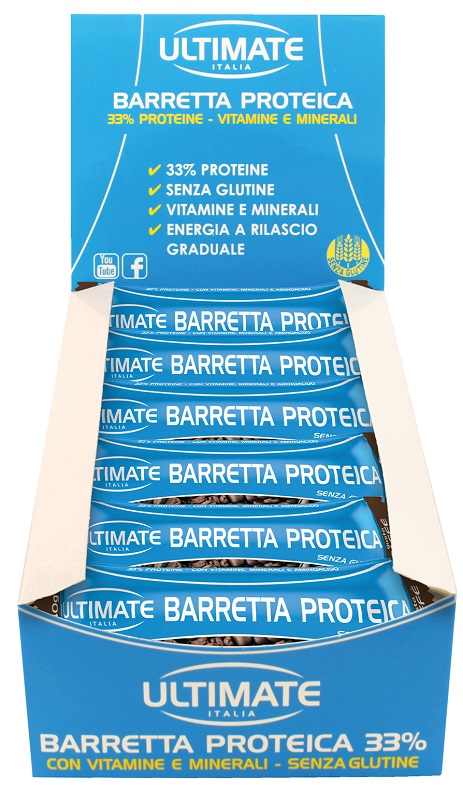 Ultimate Barretta Proteica Gusto Caffè 24 Pezzi Da 40 Grammi