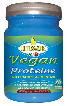 Ultimate Vegan Proteine Polvere Gusto Cacao 450 g per soluzione orale