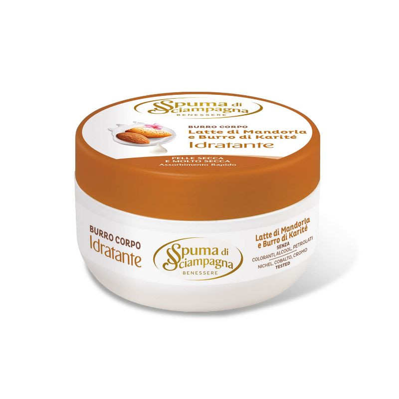 SPUMA DI SCIAMPAGNA BURRO CORPO 200ML MANDORLA — confronto prezzi