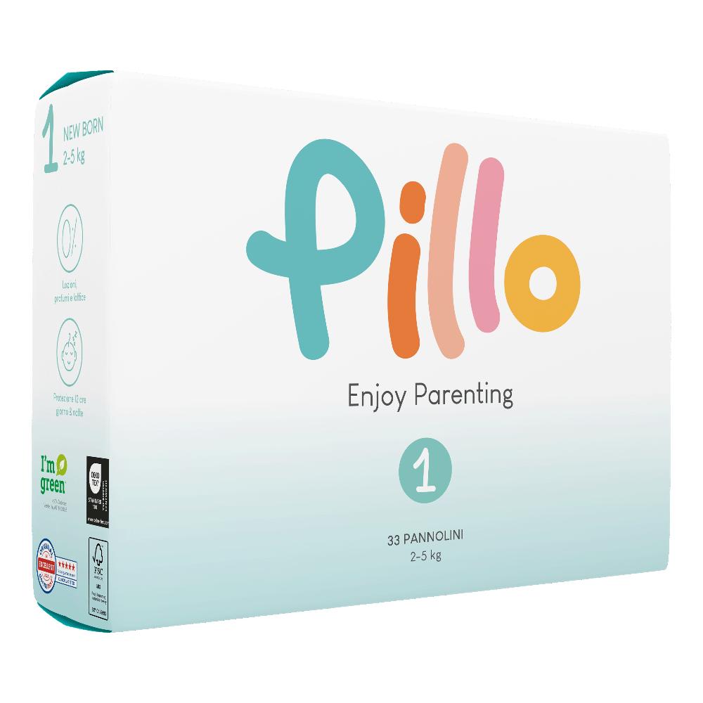 Pannolini Pillo Taglia 1 Newborn 2-5 Kg 33 St