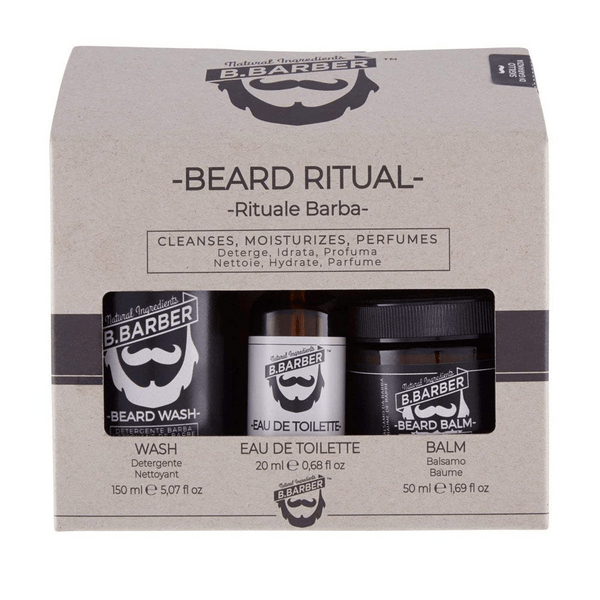 B. Barber Rituale Barba Detergente + Balsamo + Eau de Toilette + Salviettina + 3 Greetings Card — confronto prezzi