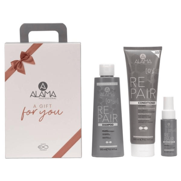 Alama Repair Cofanetto Regalo con Shampoo + Balsamo + Fluido 5in1