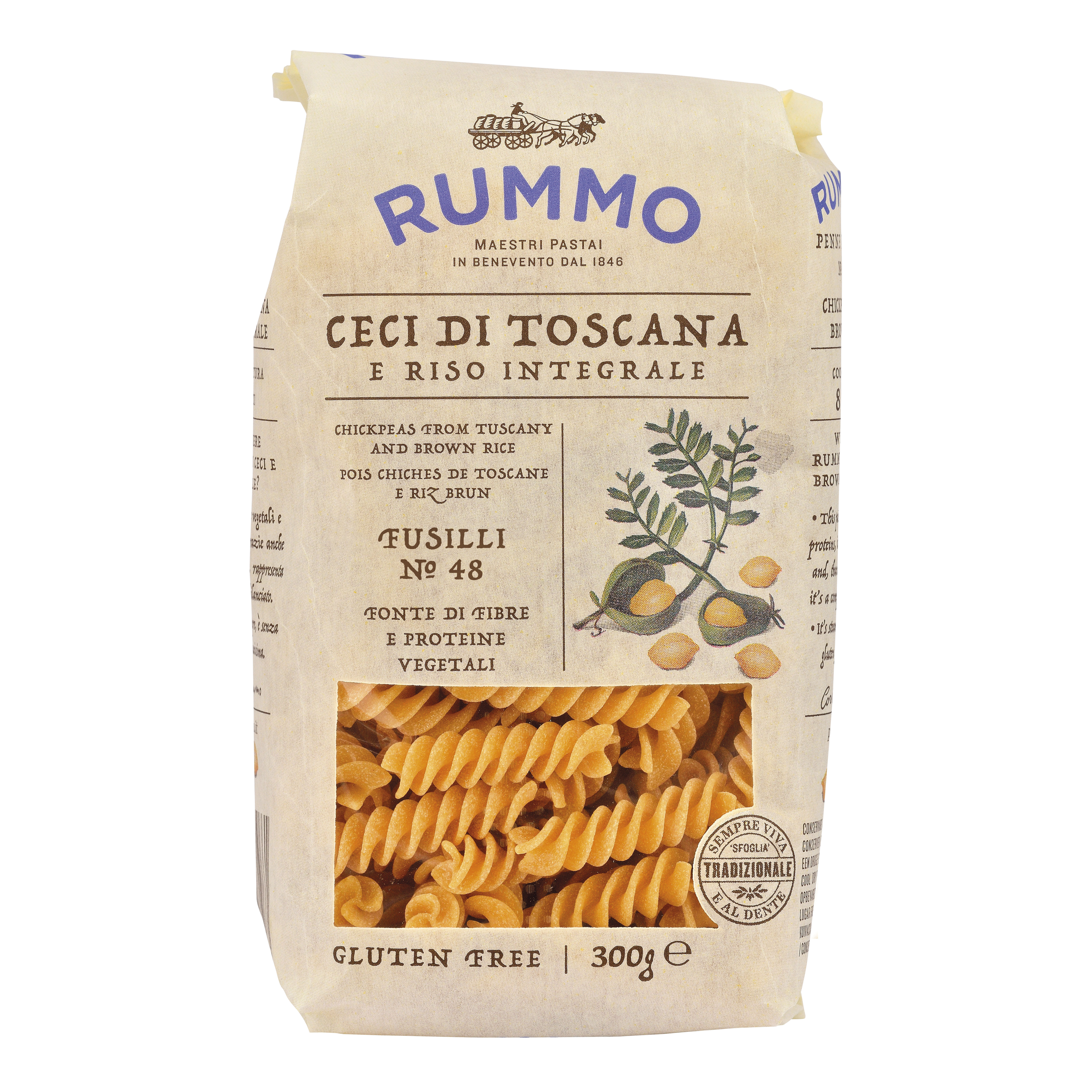 Rummo Fusilli N 48 Ceci Di Toscana E Riso Integrale 300 G g