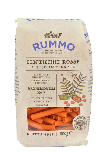Rummo maccheroncelli n 7 lenticchie rosse e riso integrale 300 g — confronto prezzi