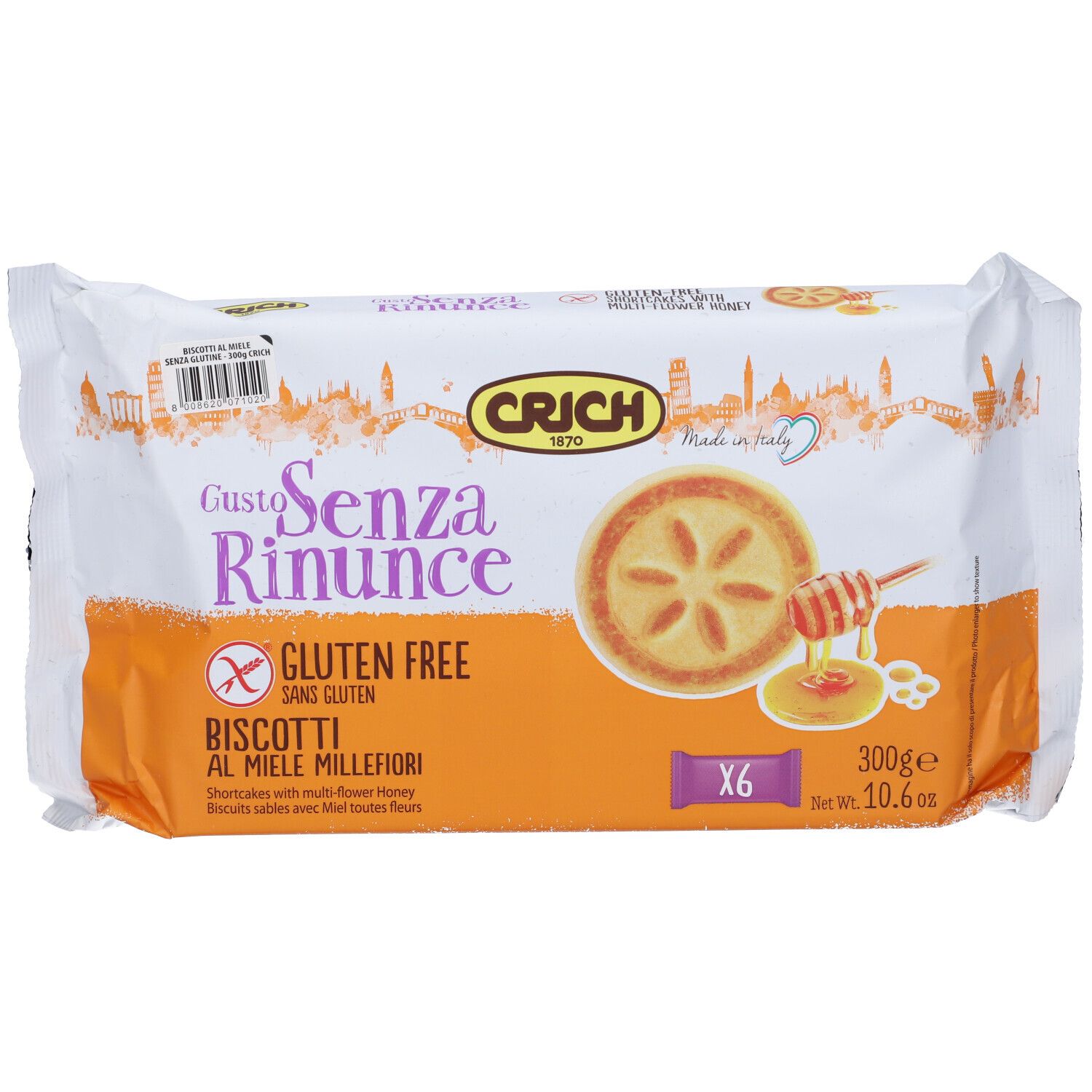Gusto senza rinunce biscotti miele millefiori 300 g — confronto prezzi