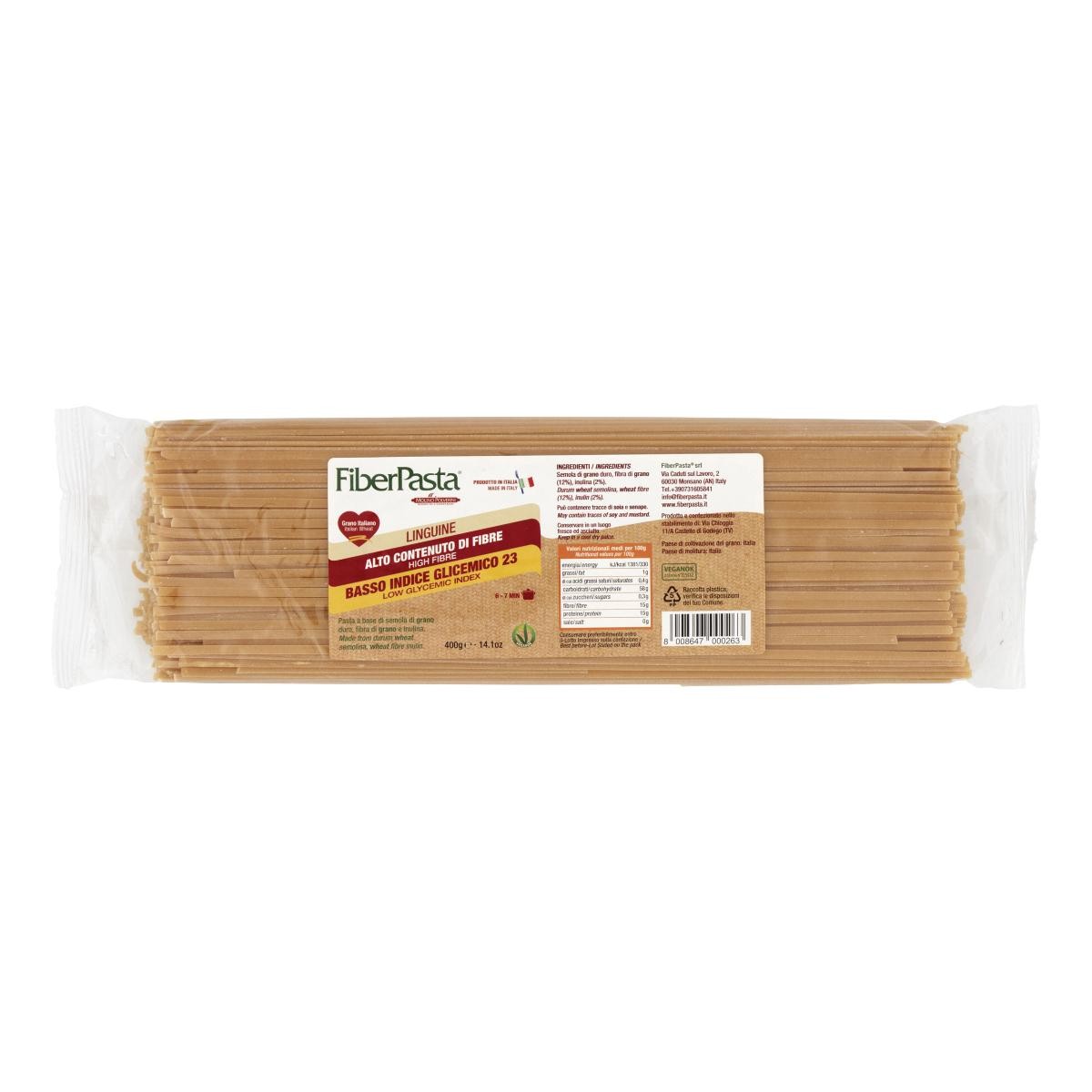 Fiberpasta linguine basso indice glicemico 400 g — confronto prezzi