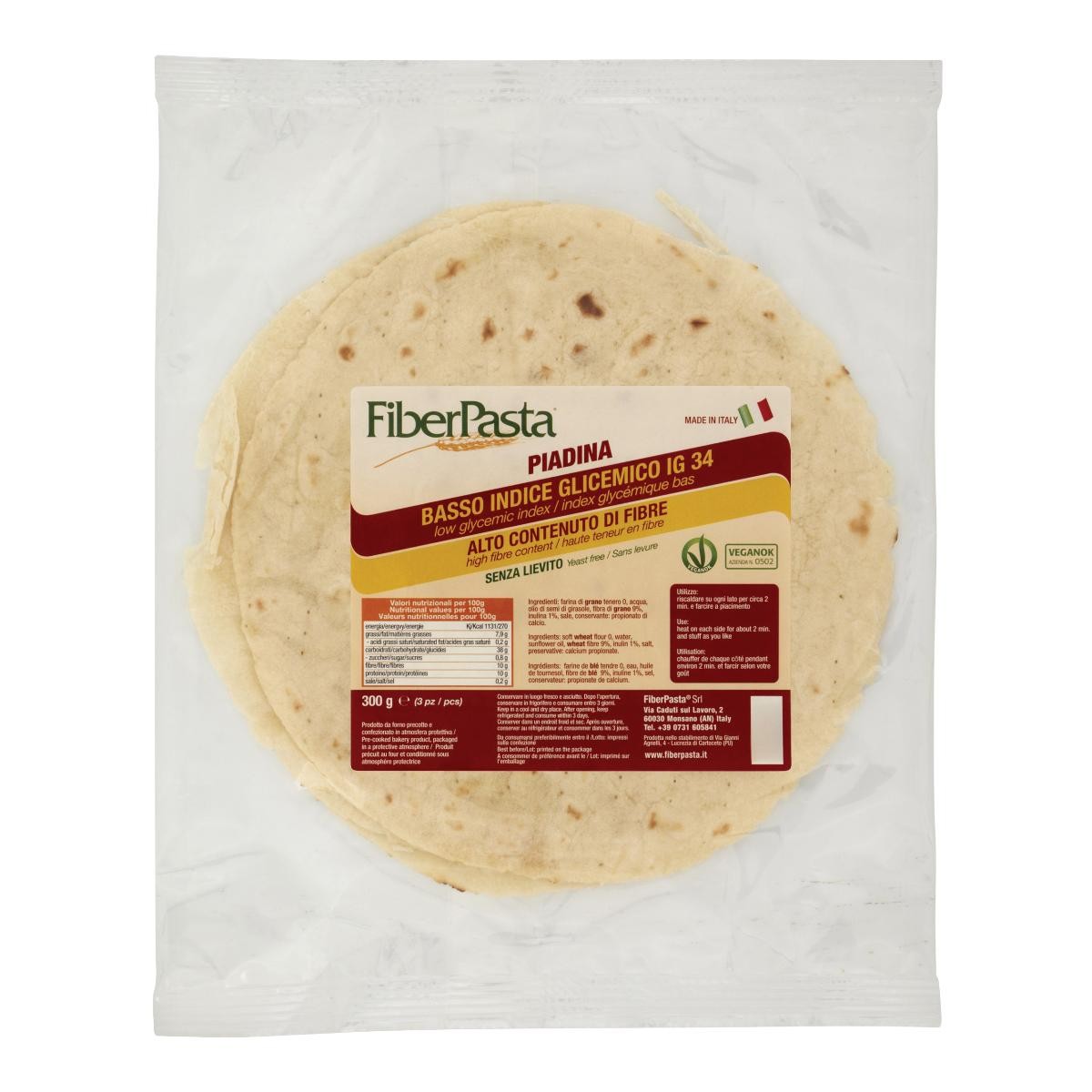 Fiberpasta piadina 300 g — confronto prezzi