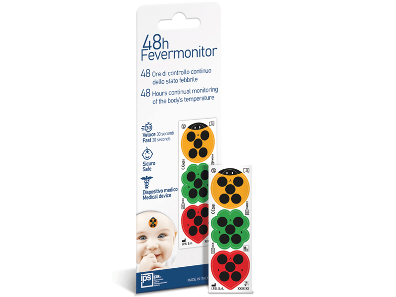Gima Fever Monitor Termometro Adesivo Continuo 48 Ore per Monitoraggio Febbre