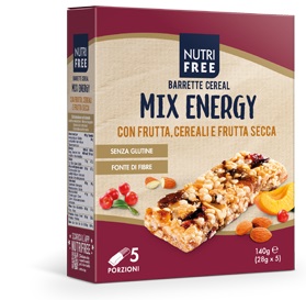 Nutrifree Barrette Cereal Mix Energy 5 Monoporzioni Da 28 g