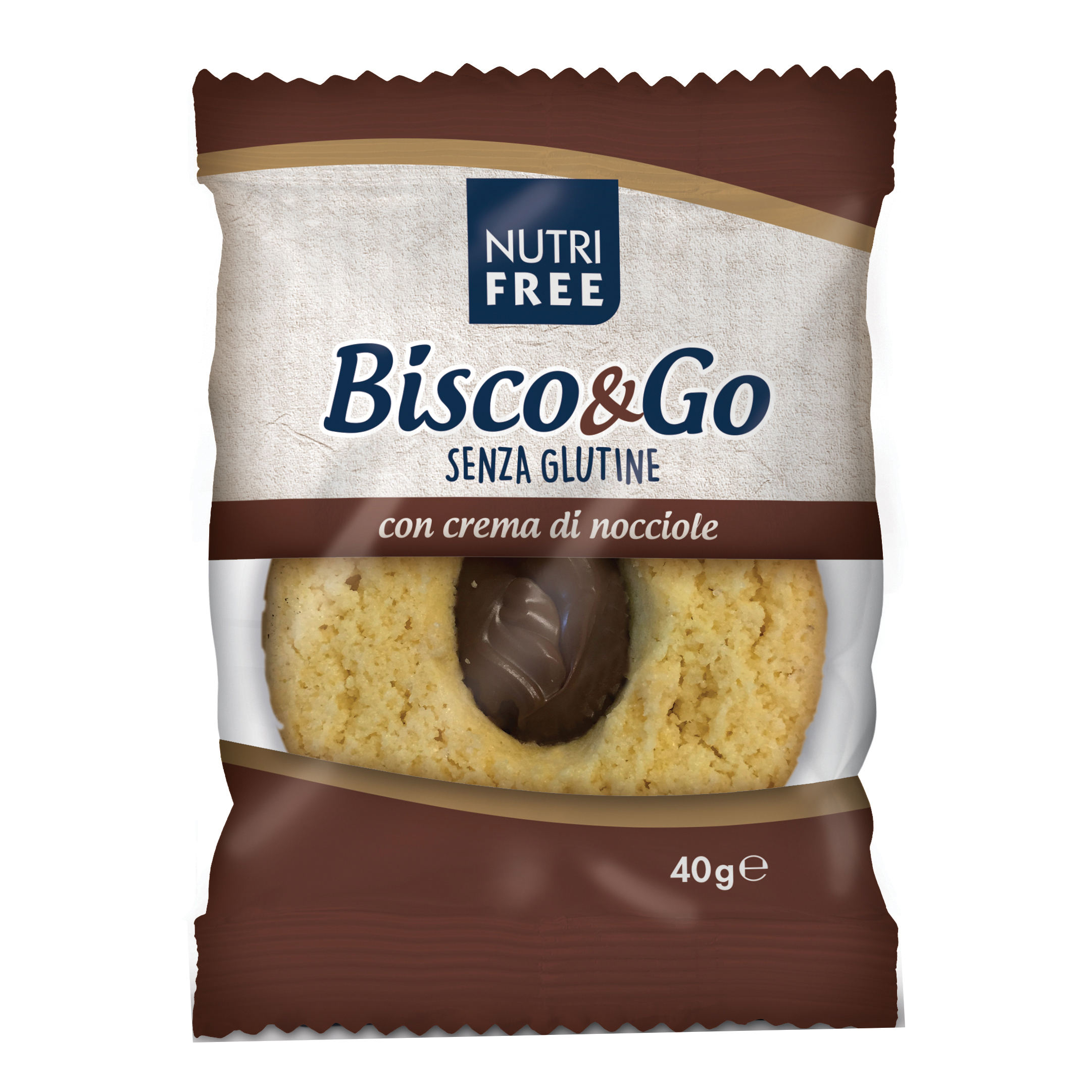 Nutrifree bisco&go crema di nocciole 40 g
