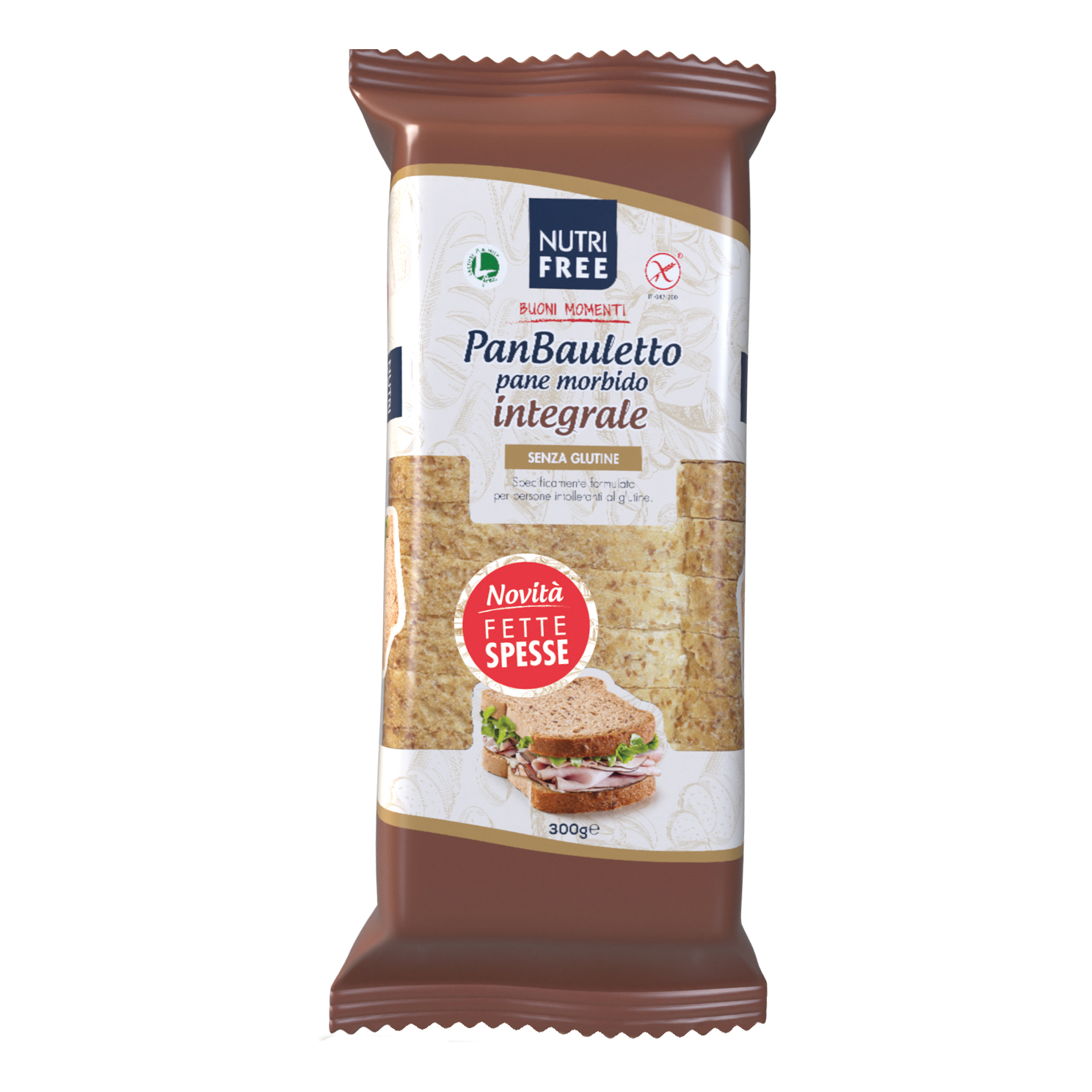 Nutrifree panbauletto integrale 300 g — confronto prezzi