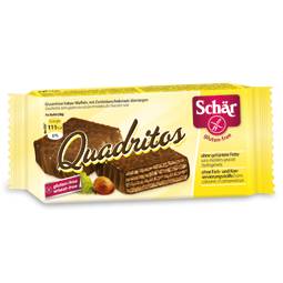 Schar Quadritos Wafer Senza Glutine con Cacao e Cioccolato Fondente 40 g