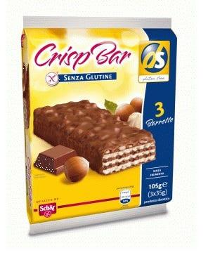 Schar Crisp Barr Wafers Senza Glutine Con Nocciole Riso Soffiato e Cioccolato al Latte 3x35 g — confronto prezzi