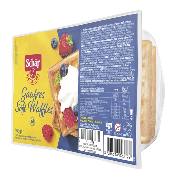 Schar Gaufre Soft Waffles Senza Glutine, 100g