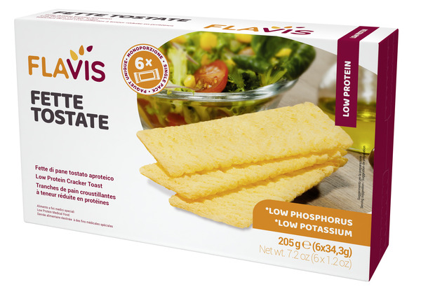 FLAVIS Fette Tostate 6x34,3 g Snack