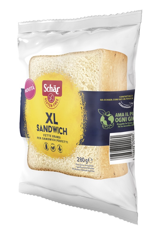 Schar XL Sandwich Pane Bianco a Fette Senza Glutine, 280g