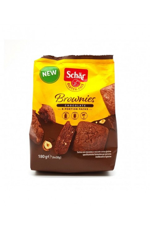 Schar brownies tortina con cioccolato e nocciola 6x30g senza glutine