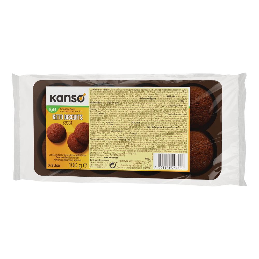 Kanso keto biscuits cocoa 100 g