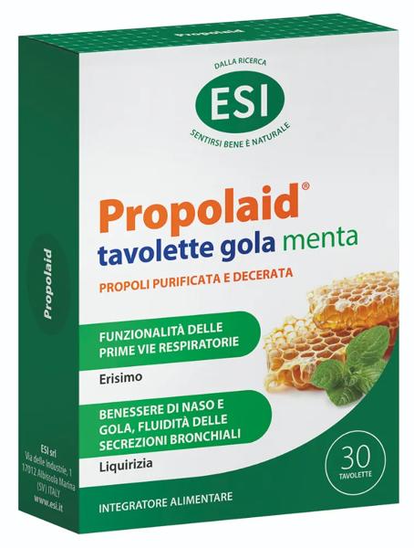 Esi Propolaid Integratore Benessere Gola 30 Tavolette Gusto Menta — confronto prezzi