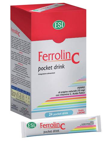 Esi Ferrolin C Integratore Alimentare di Ferro e Vitamina C 30 Stick Orosolubili — confronto prezzi