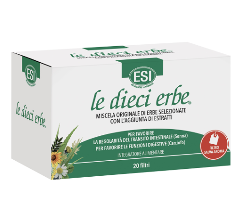 Esi Le Dieci Erbe tisana per favorire la regolarità intestinale 20 filtri