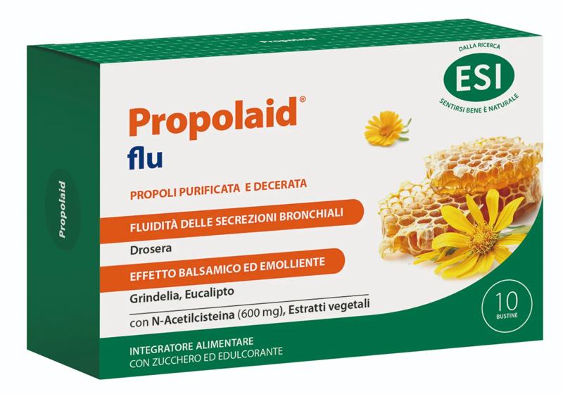 ESI Propolaid Flu Azione Lenitiva Bronchi 10 Bustine — confronto prezzi