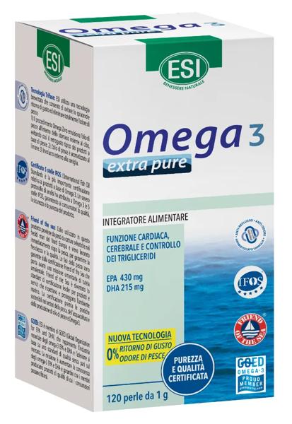 Esi Omega 3 Extra Pure Integratore Per Funzione Cardiaca 120 Perle