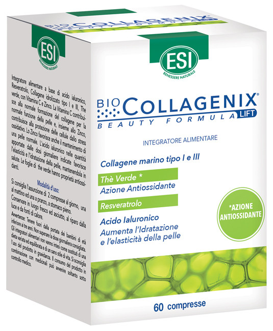 Esi biocollagenix antiossidante 60 compresse — confronto prezzi