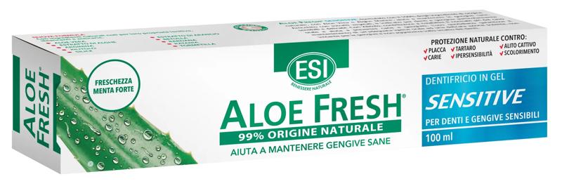ESI Aloe Fresh Sensitive Retard Dentifricio all'Aloe Vera Denti e Gengive Sensibili 100 ml