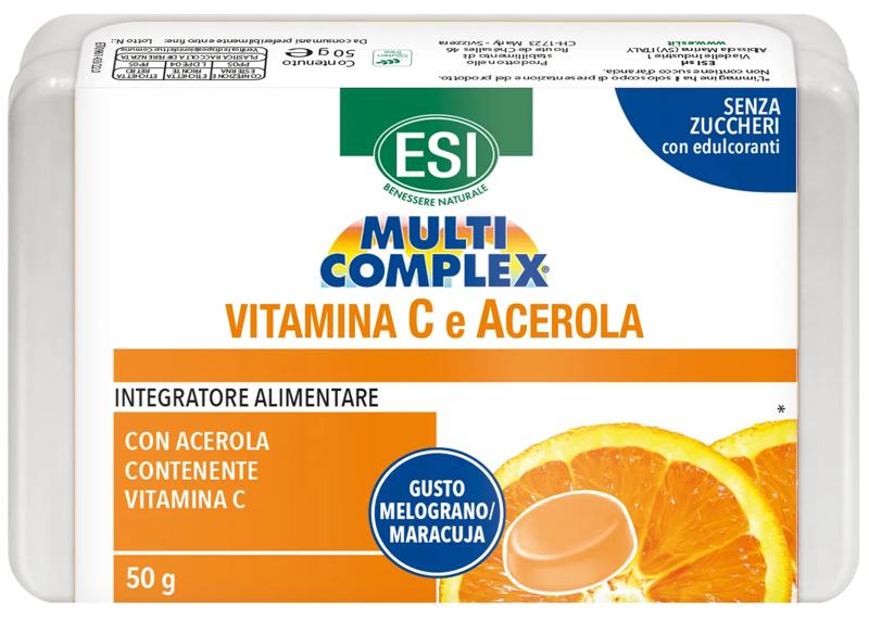 Esi Multicomplex Integratore Vitamina C ed Acerola Pastiglie 50 g