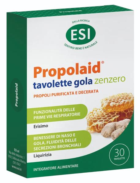 Esi Propolaid Tavolette Gola per il Benessere di Naso e Gola 30 Tavolette