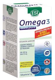 Esi Omega 3 Extra Pure Integratore Per Funzione Cardiaca 80 Perle + 40 Omaggio