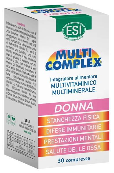 Esi Multicomplex Donna Integratore Multivitaminico e Multiminerale 30 Compresse