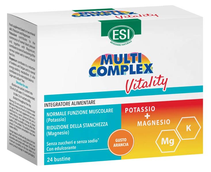 Esi Multicomplex Vitality integratore per Muscoli e Stanchezza 24 Bustine