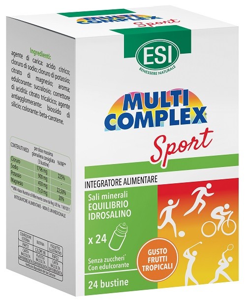 ESI Multicomplex Sport | Integratore Sali Minerali | 24 Bustine