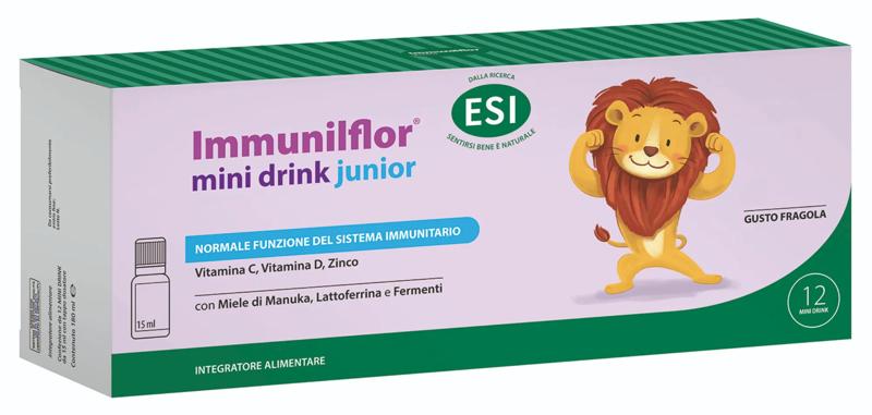 Esi Immunilflor Junior Integratore per Sistema Immunitario 12 Mini Drink — confronto prezzi